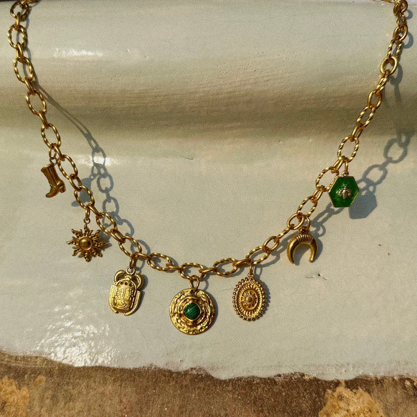 Camille - Collier 7 charms